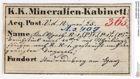 Etiketten zu Calcit (NHMW-MIN-As409)